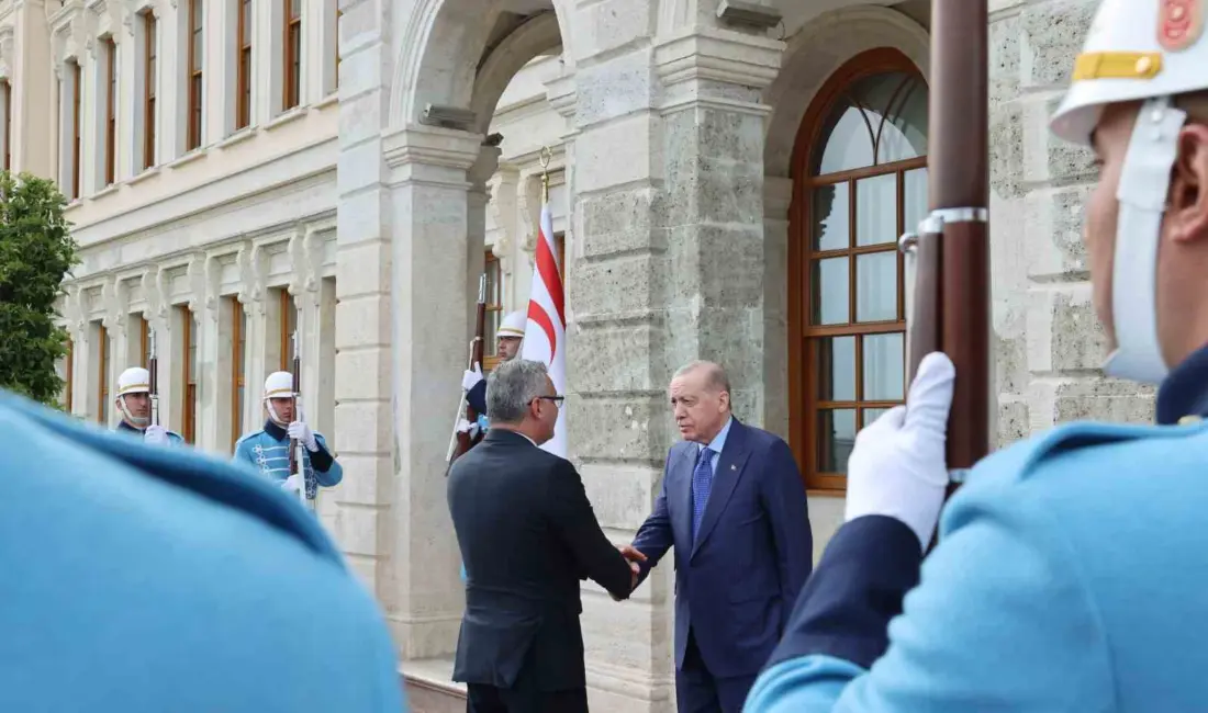 Cumhurbaşkanı Recep Tayyip Erdoğan, KKTC Cumhurbaşkanı Tufan Erhürman ile görüştü.