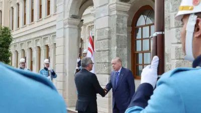 Cumhurbaşkanı Recep Tayyip Erdoğan, KKTC Cumhurbaşkanı Tufan Erhürman ile görüştü.