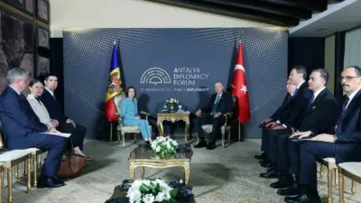 Cumhurbaşkanı Recep Tayyip Erdoğan, Antalya Diplomasi Formu kapsamında Moldova Cumhurbaşkanı