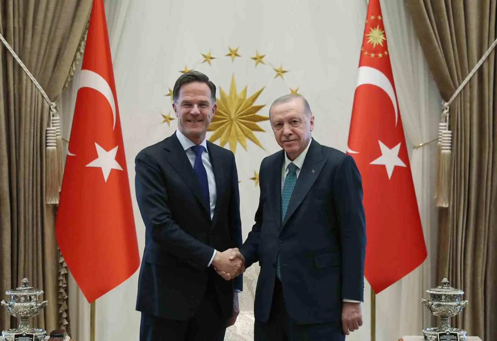 Cumhurbaşkanı Recep Tayyip Erdoğan, NATO Genel Sekreteri Mark Rutte’yi kabul
