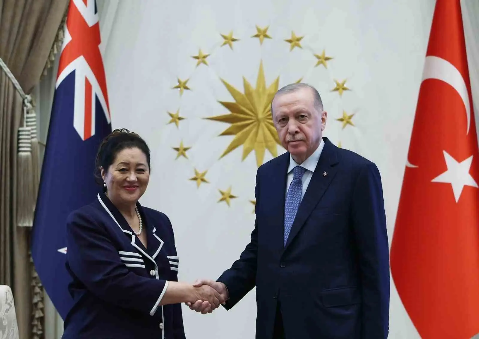 Cumhurbaşkanı Recep Tayyip Erdoğan, Yeni Zelanda Genel Valisi Cindy Kiro’yu