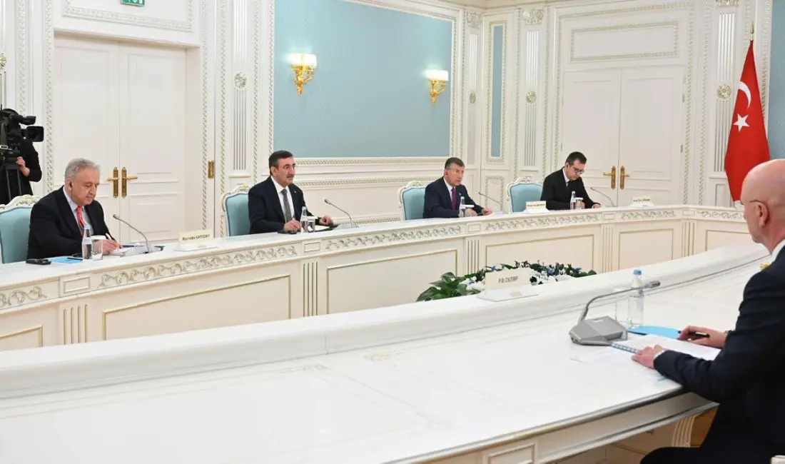 Cumhurbaşkanı Yardımcısı Cevdet Yılmaz, Astana’da Kazakistan Cumhurbaşkanı Kasım Cömert Tokayev