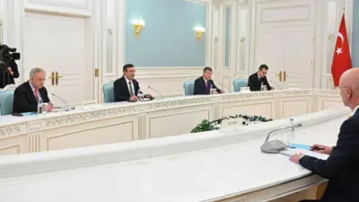 Cumhurbaşkanı Yardımcısı Cevdet Yılmaz, Astana’da Kazakistan Cumhurbaşkanı Kasım Cömert Tokayev