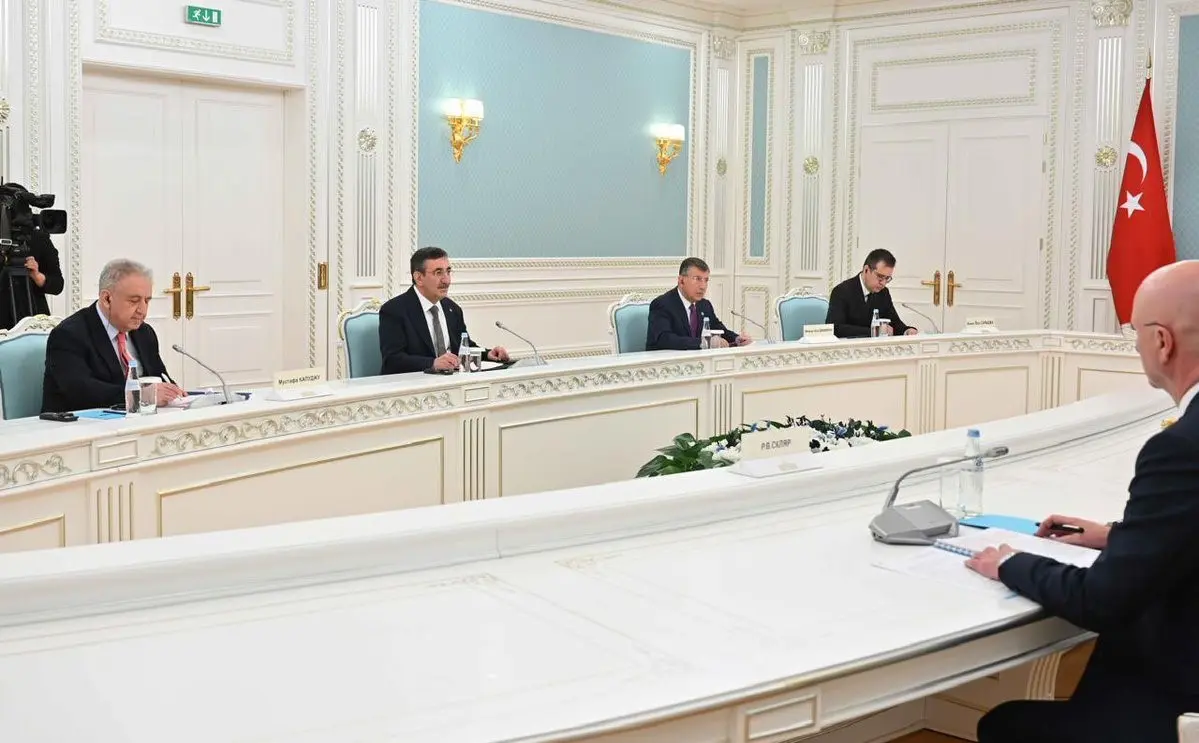 Cumhurbaşkanı Yardımcısı Cevdet Yılmaz, Astana’da Kazakistan Cumhurbaşkanı Kasım Cömert Tokayev