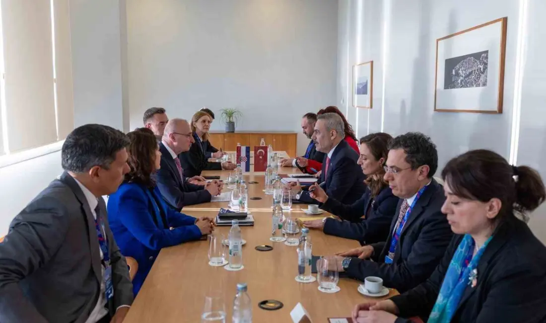 Dışişleri Bakanı Hakan Fidan, resmi ziyaret kapsamında geldiği Hırvatistan’da Dış