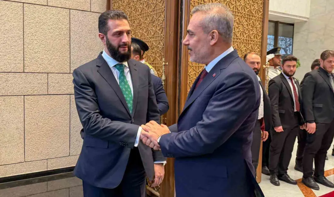 Dışişleri Bakanı Hakan Fidan, Suriye Devlet Başkanı Ahmed eş-Şara ile