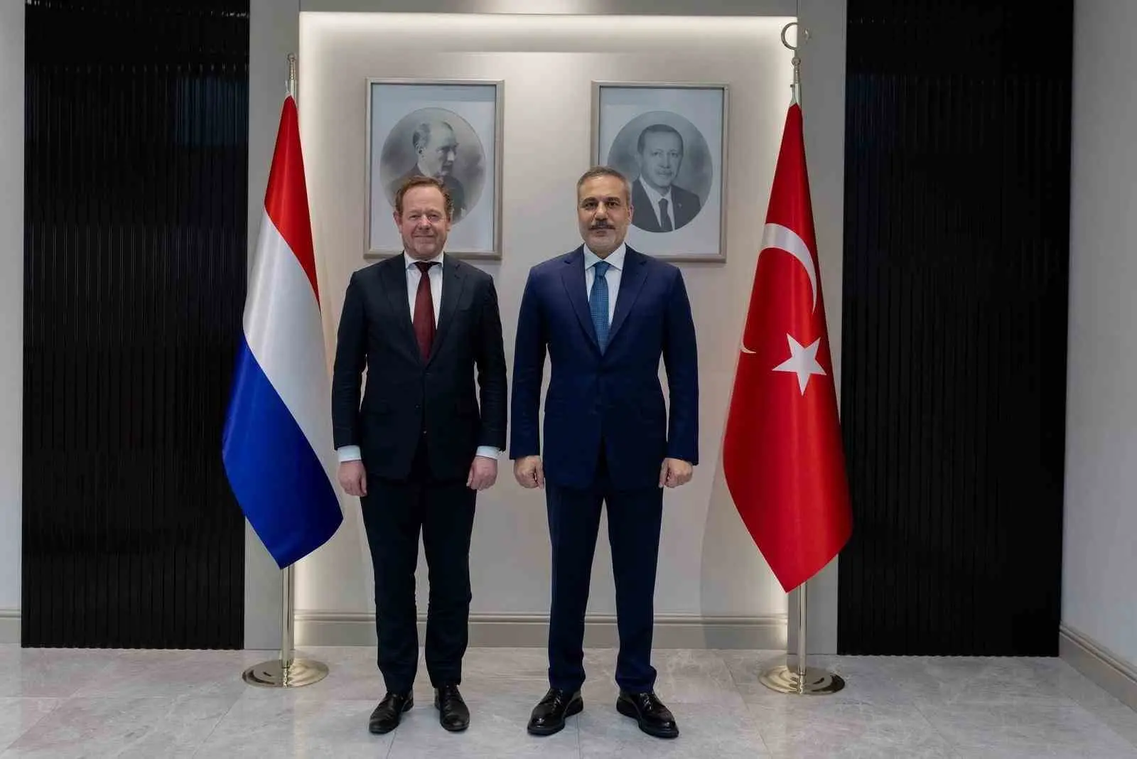Dışişleri Bakanı Hakan Fidan, Hollanda Adalet ve Güvenlik Bakanı David