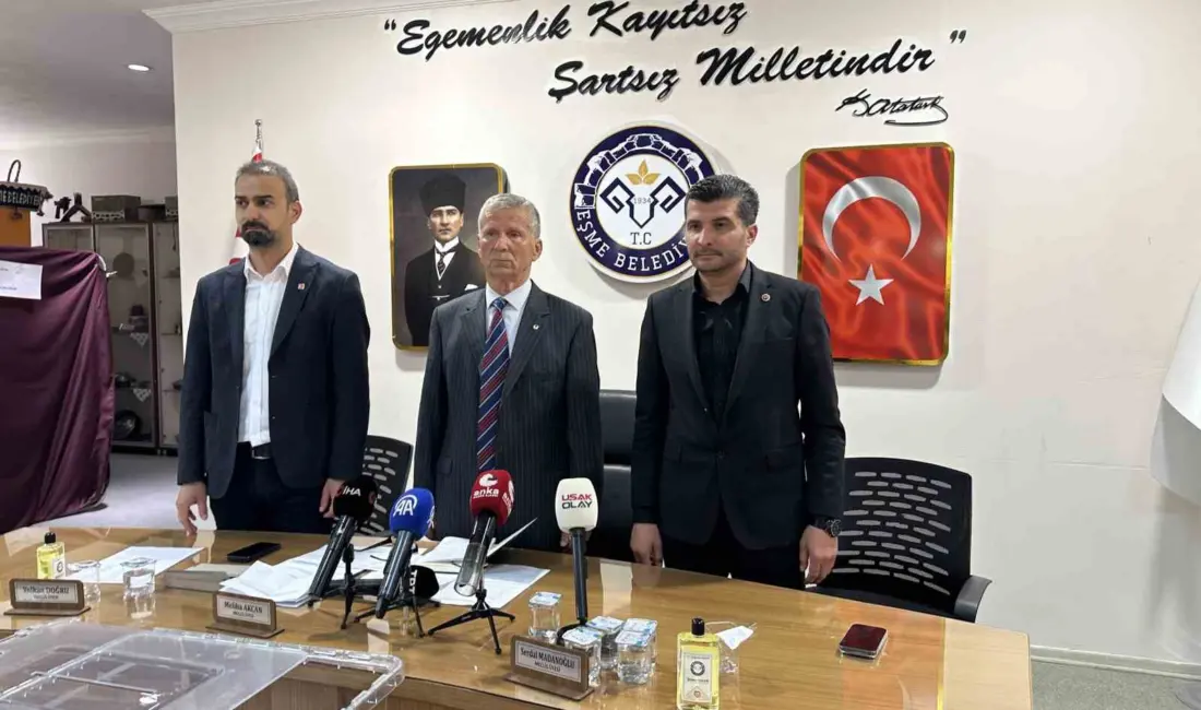 Eşme Belediye Başkanı Yılmaz Tozan’ın tutuklu yargılanmasının ve İçişleri Bakanlığı’nca