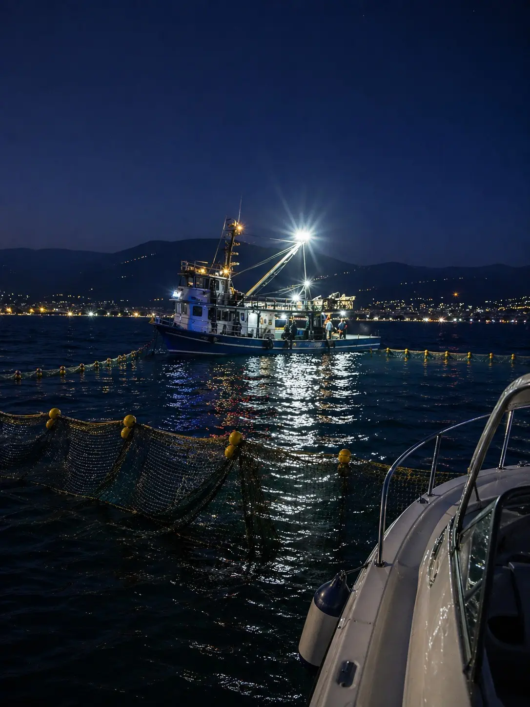 Gemlik Körfezi içerisinde ve özellikle sahil önlerinde, su üstünde yüzer