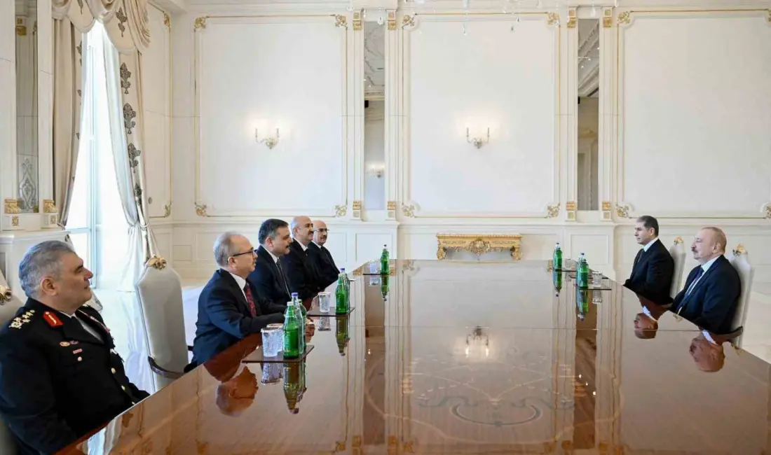 İçişleri Bakanı Mustafa Çiftçi, Azerbaycan Cumhurbaşkanı İlham Aliyev tarafından kabul