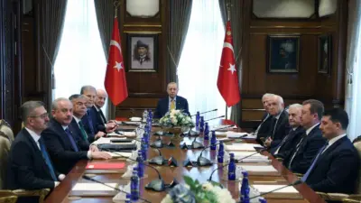 Cumhurbaşkanlığı İletişim Başkanı Burhanettin Duran, Cumhurbaşkanı Recep Tayyip Erdoğan başkanlığındaki