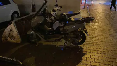 Bursa’nın İnegöl ilçesinde meydana gelen olayda, motosikletinden inerek diğer sürücüye