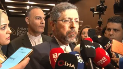 Antalya’da düzenlenen 5. Antalya Diplomasi Forumu’nda konuşan İran Dışişleri Bakan