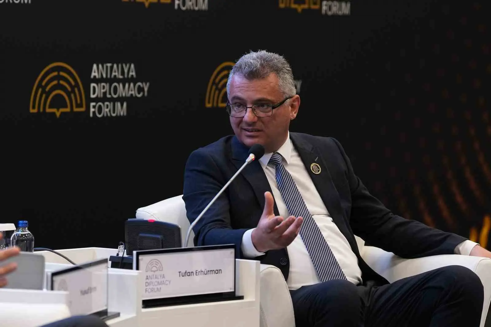 Antalya Diplomasi Forumu’nda konuşan Kuzey Kıbrıs Türk Cumhuriyeti (KKTC) Cumhurbaşkanı