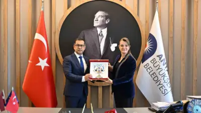 Letonya Ankara Büyükelçisi Bahtijors Hasans ve beraberindeki heyet, Antalya Büyükşehir
