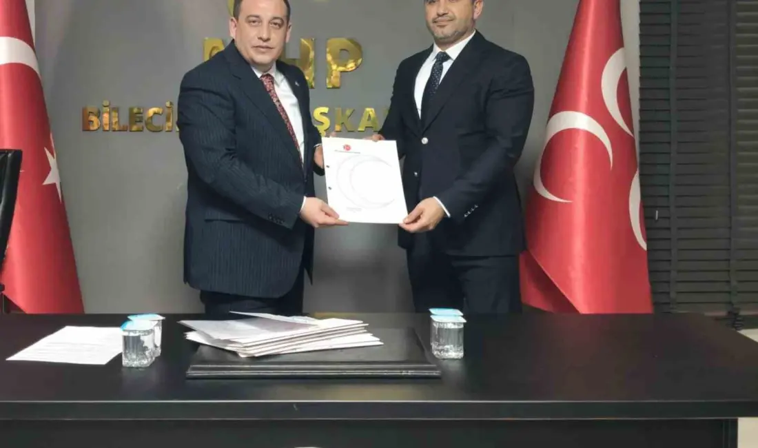 Milliyetçi Hareket Partisi (MHP) Bilecik İl Başkanlığında yaşanan değişimin ardından