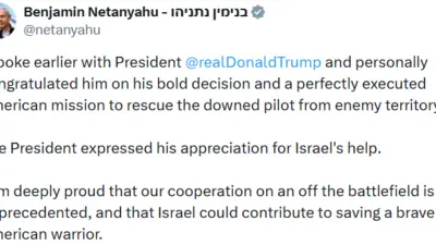 İsrail Başbakanı Binyamin Netanyahu, ABD Başkanı Donald Trump ile telefonda