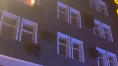 Bursa’da bir otel odasında çıkan yangın itfaiye ve sağlık ekiplerini