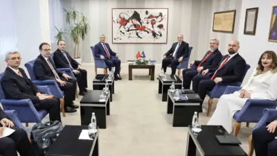 Ticaret Bakanı Ömer Bolat, Kosova Başbakanı Albin Kurti ile bir
