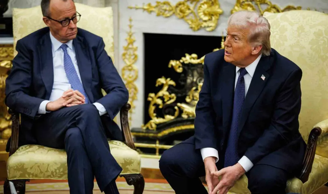 ABD Başkanı Donald Trump, Almanya Başbakanı Friedrich Merz’i bir kez