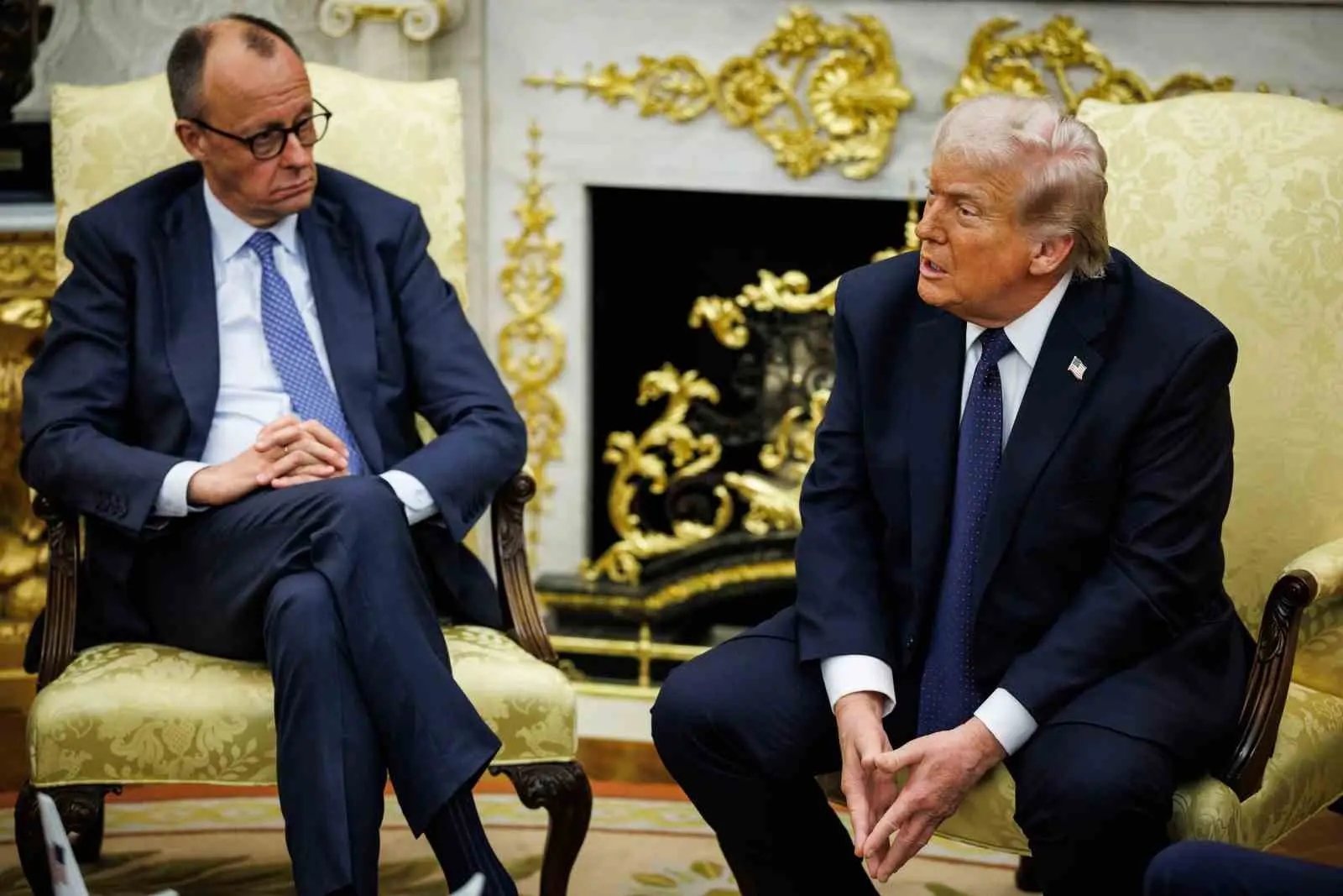 ABD Başkanı Donald Trump, Almanya Başbakanı Friedrich Merz’i bir kez