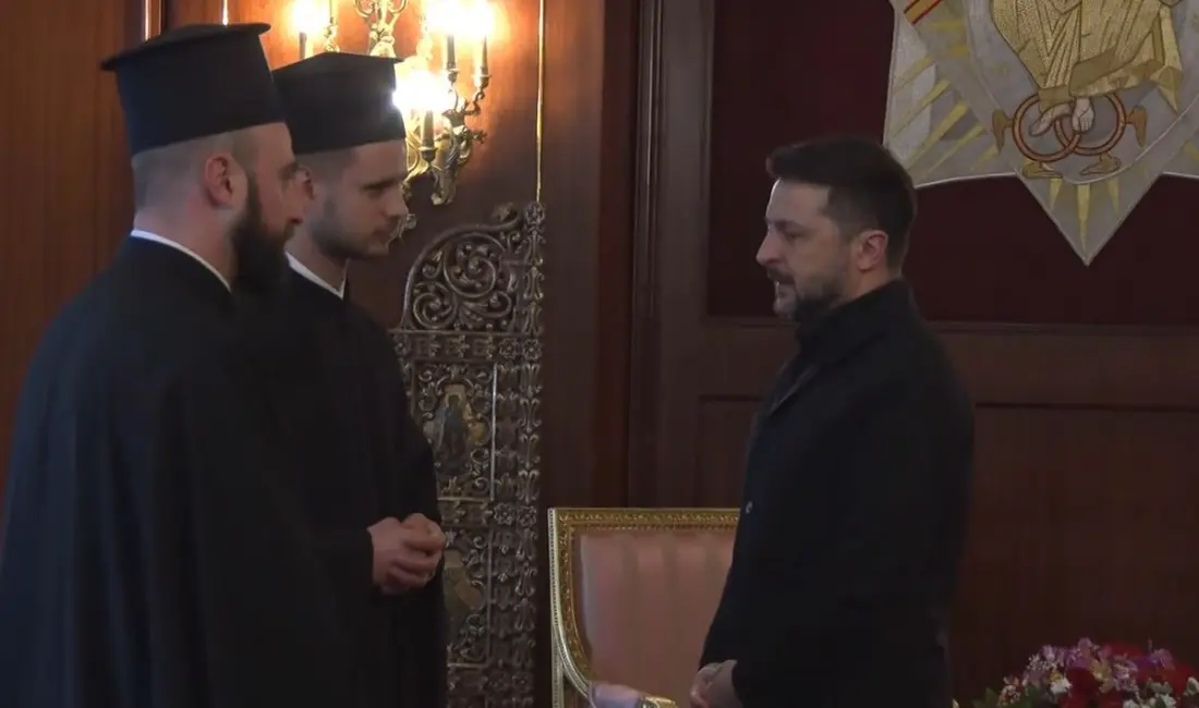 Ukrayna Devlet Başkanı Vladimir Zelenskiy, Balat’ta bulunan Fener Rum Patrikhanesi’ni