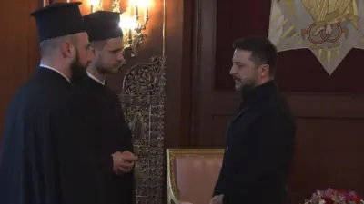Ukrayna Devlet Başkanı Vladimir Zelenskiy, Balat’ta bulunan Fener Rum Patrikhanesi’ni