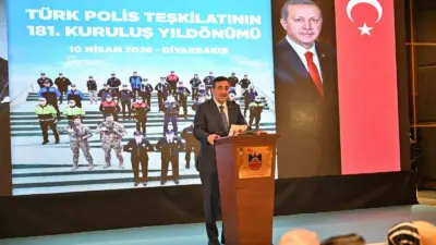 Cumhurbaşkanı Yardımcısı Cevdet Yılmaz Diyarbakır’da katıldığı Polis Teşkilatının 181’inci yıl