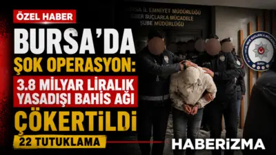 Bursa’da yasadışı bahis şebekesine yönelik dev operasyonda 31 şüpheli yakalandı,