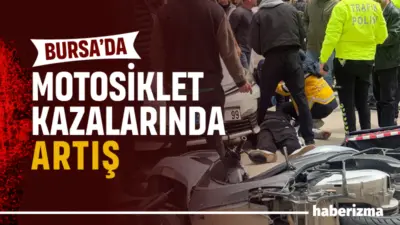 Bursa’nın Karacabey ilçesinde otomobilin çarptığı motosikletli kurye yaralandı, vücudunda kırık
