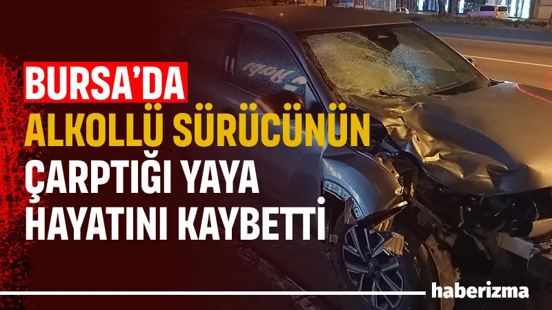 Bursa’da alkollü bir sürücünün çarptığı yaya, kaldırıldığı hastanede hayatını kaybetti.