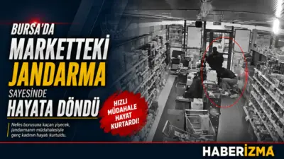 Bursa’nın Gürsu ilçesinde, bir süpermarkette kalp krizi geçiren vatandaşı dakikalarca