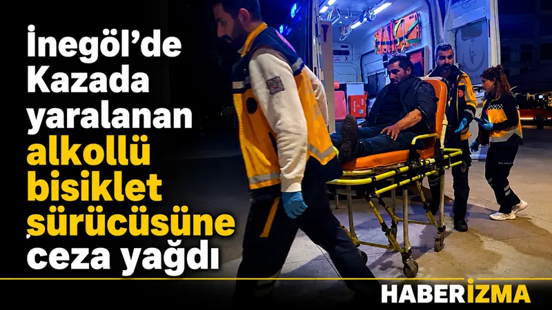 Bursa’nın İnegöl ilçesinde meydana gelen kazada motosiklet ile çarpışan bisikletin