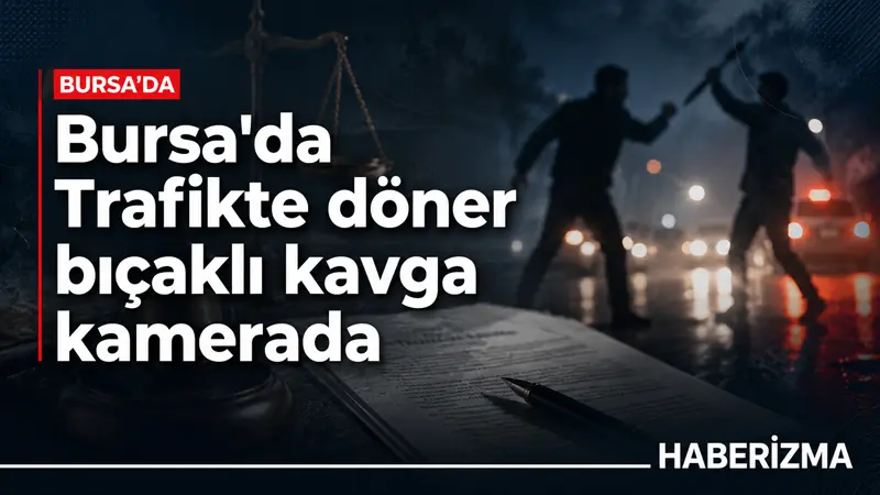 Bursa’da trafikte çıkan tartışma, döner bıçaklı kavgaya dönüştü. O anlar
