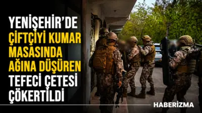 Bursa’nın Yenişehir ilçesi merkezli yürütülen tefecilik ve yağma soruşturmasında, çiftçileri