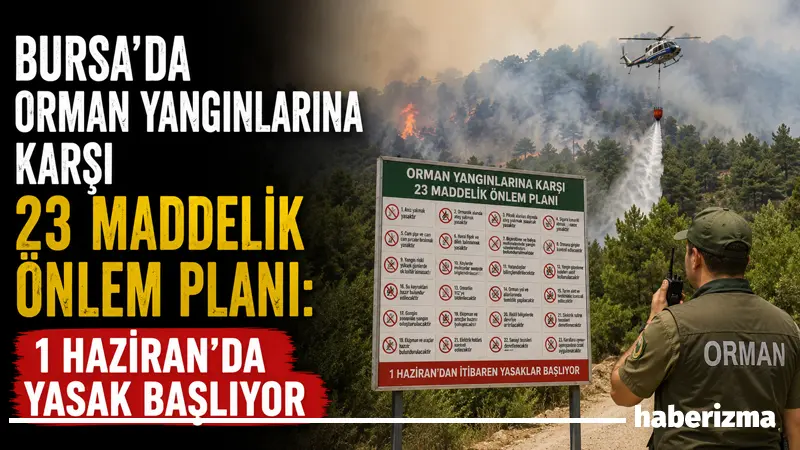 Bursa Valiliği başkanlığında toplanan Orman Yangınlarını Önleme ve Mücadele Komisyonu,