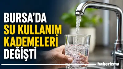 BUSKİ Olağan Genel Kurulu’nda alınan kararla Bursa’da su kullanımında kademeli