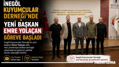 İnegöl Kuyumcular Derneği’nin olağan kongresinde tek listeyle seçime giren Emre