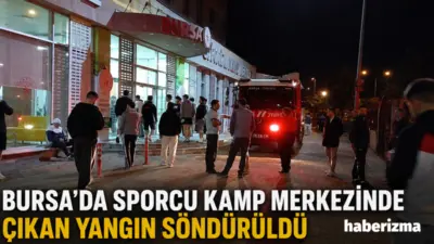 Bursa’nın Osmangazi ilçesinde sporcu kamp merkezinin sauna bölümünde çıkan yangın,