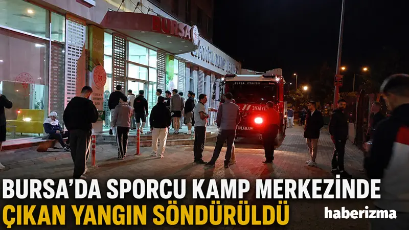 Bursa’nın Osmangazi ilçesinde sporcu kamp merkezinin sauna bölümünde çıkan yangın,