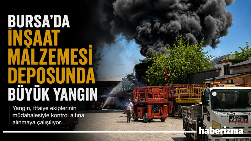 Bursa’nın Nilüfer ilçesinde yapı malzemeleri üzerine faaliyet gösteren işyerinin bahçesinde
