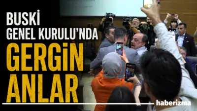 BUSKİ Genel Kurulu’nda salona giren ve suya indirimin bir an