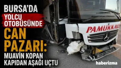 Bursa’da seyir halinde iddiaya göre uyuyan otobüs şoförü direksiyon hakimiyetini
