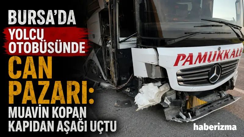 Bursa’da seyir halinde iddiaya göre uyuyan otobüs şoförü direksiyon hakimiyetini