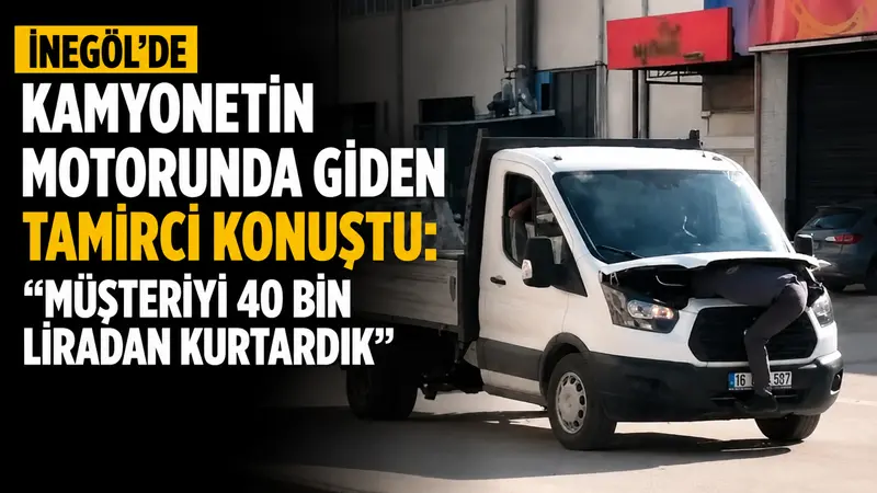 Bursa’nın İnegöl ilçesinde arızayı tespit etmek için seyir halinde olan