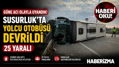 Balıkesir’in Susurluk ilçesinde İstanbul-İzmir Otoyolu’nda meydana gelen trafik kazasında yolcu