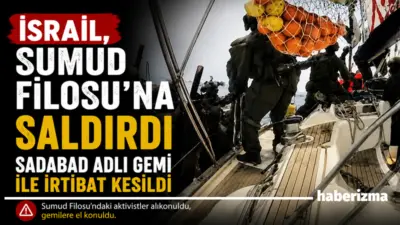 İsrail, Gazze’ye doğru yola çıkan Küresel Sumud Kara Filosu’nda Sadabad adlı gemiye