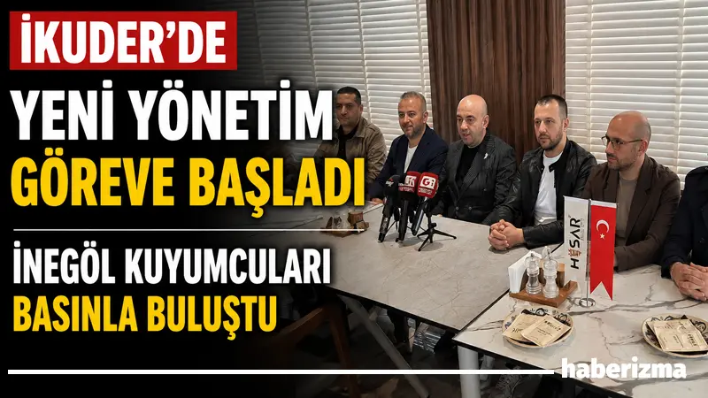 İnegöl Kuyumcular Derneği’nin yeni başkanı Emre Yolaçan ve yönetim kurulu