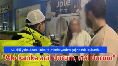 Bursa’da denetime takılan alkollü kadın sürücü ile polis arasındaki ilginç