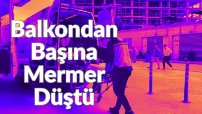 Bursa’nın İnegöl ilçesinde balkonda oynarken başına mermer düşen çocuk ağır